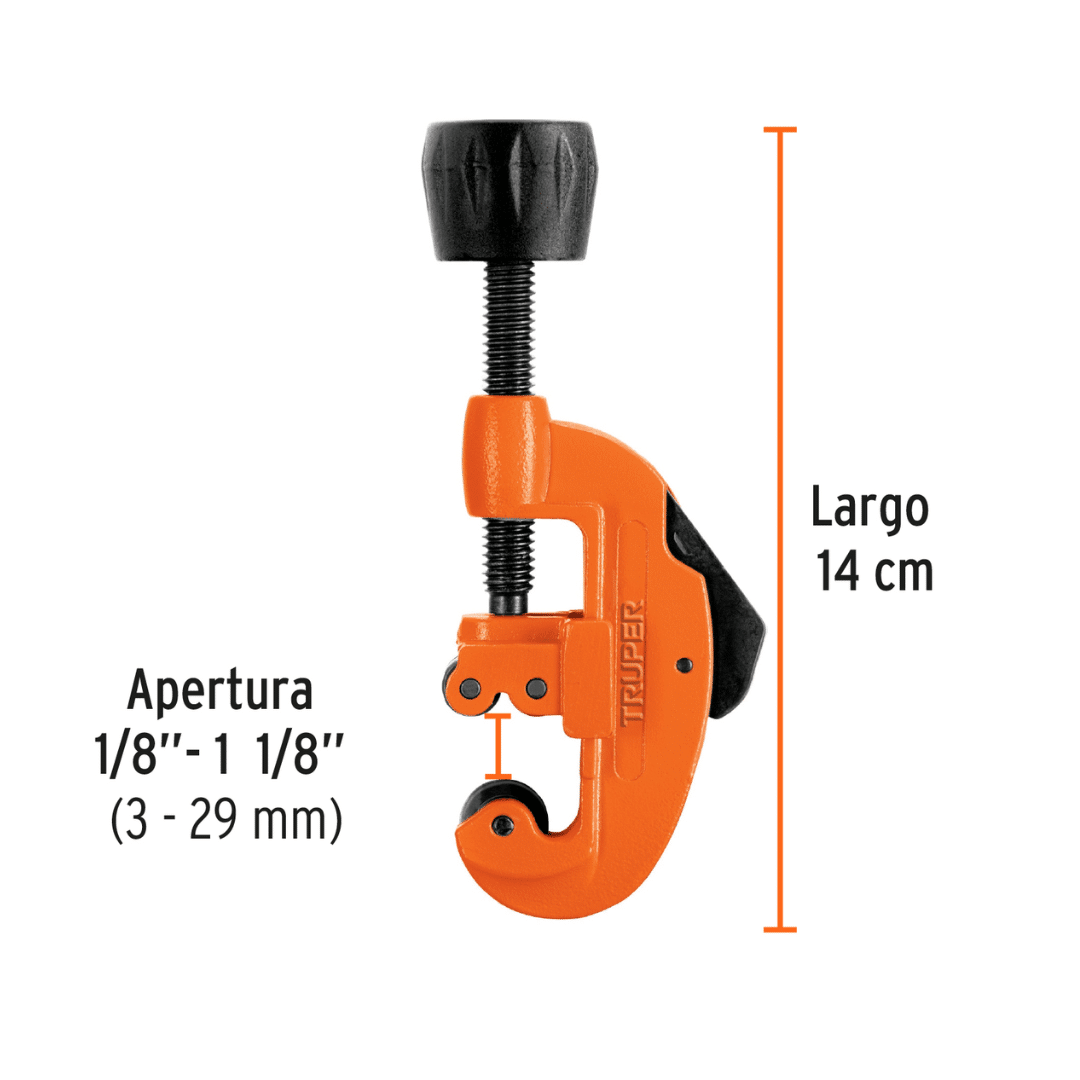 CORTADOR DE TUBO 1/8" A 1-1/8" 12853 - TRUPER