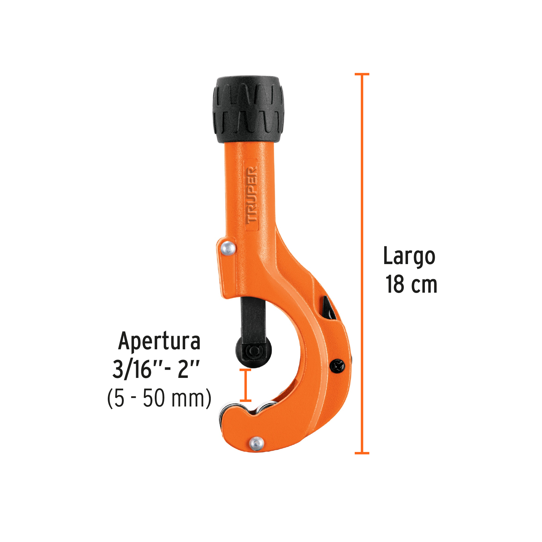 CORTADOR DE TUBO 3/16″ (5 MM) A 2″ (50 MM) 12859 – TRUPER