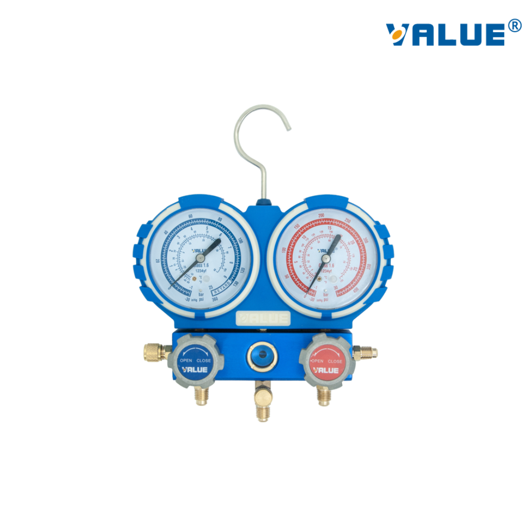 JUEGO DE MANÓMETRO ANALOGICO (R1234YF) VMG-2-1234YF - VALUE