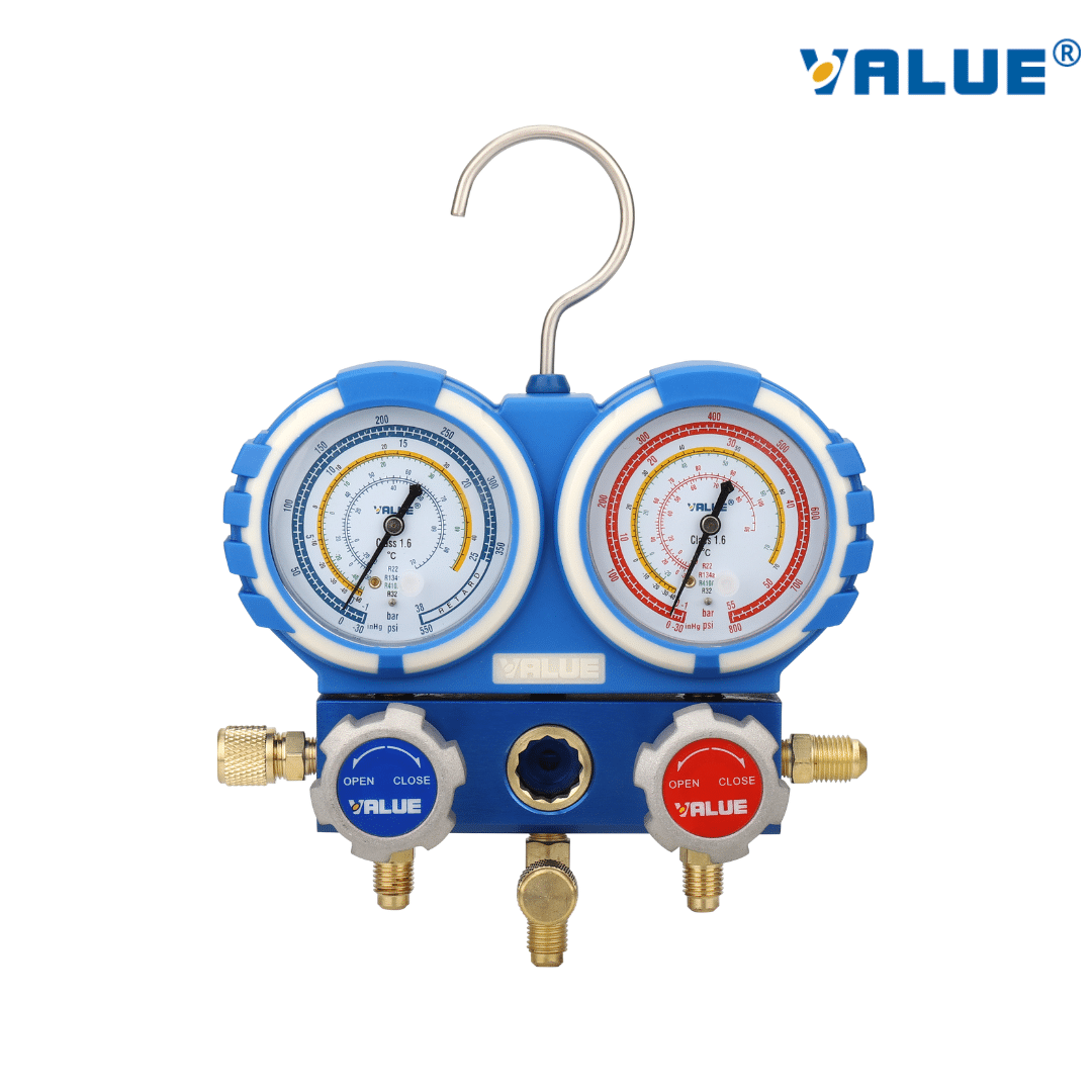 JUEGO DE MANÓMETRO ANALOGICO VMG-2-R32 - VALUE