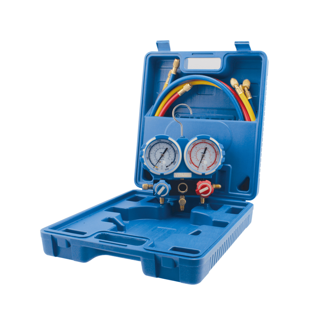 JUEGO DE MANÓMETRO ANALOGICO VMG-2-R22-02 (R404A/407C/R134A/R22) - VALUE