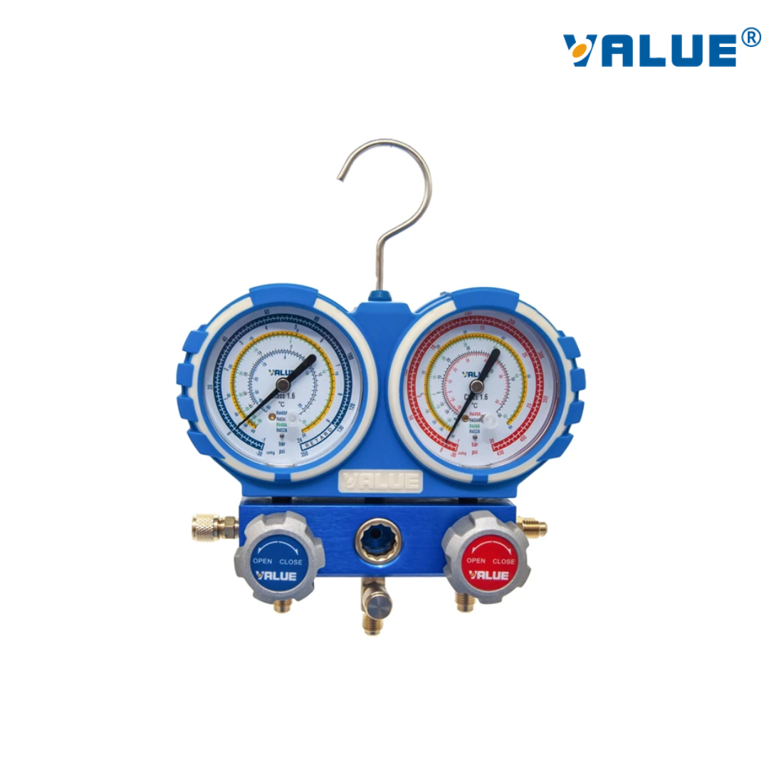 JUEGO DE MANÓMETRO ANALOGICO VMG-2-R600-B-03 - VALUE