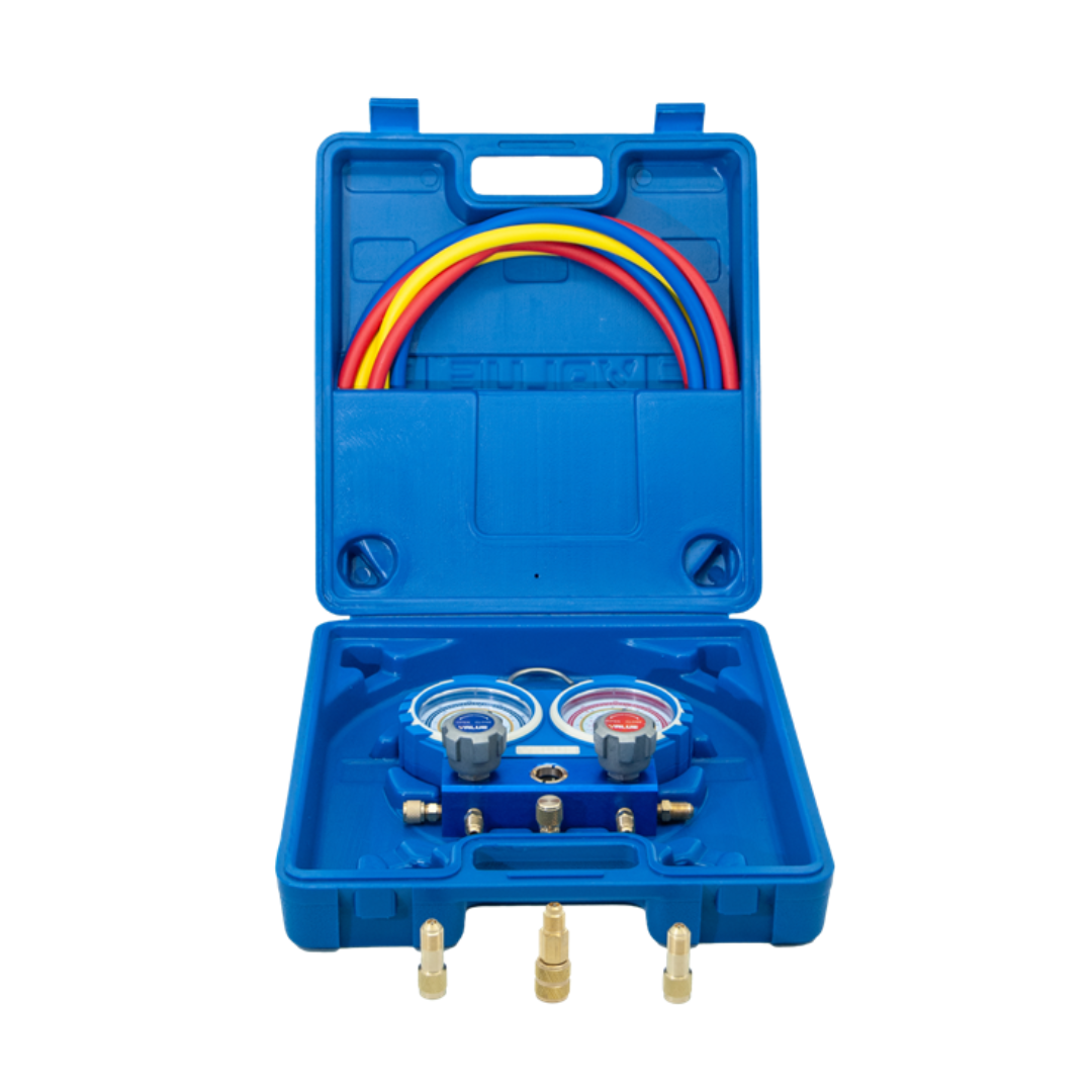 JUEGO DE MANÓMETRO ANALOGICO VMG-2-R600-B-03 - VALUE