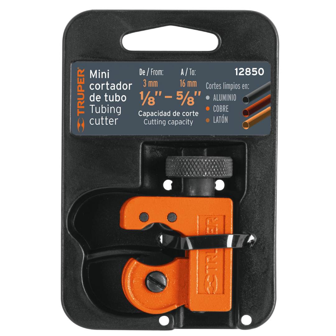 MINI CORTADOR DE TUBO DE COBRE 1/8" A 5/8" - TRUPER
