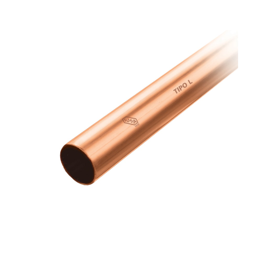 TUBERÍA RÍGIDA DE COBRE 5/8" TIPO L (1.02) X 6MTR